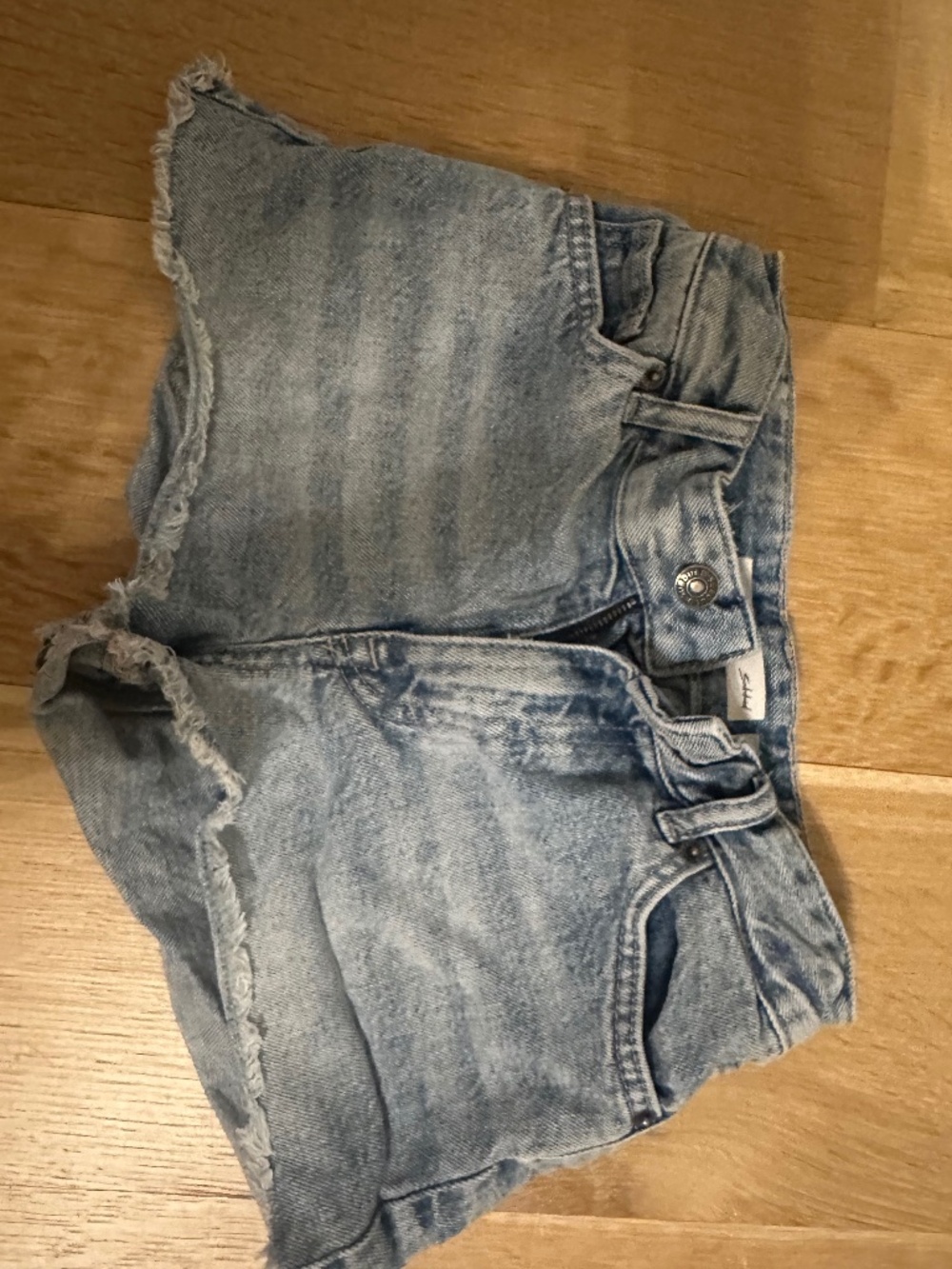 Subdued Low Waisted Denim Shorts, Used, Size 36